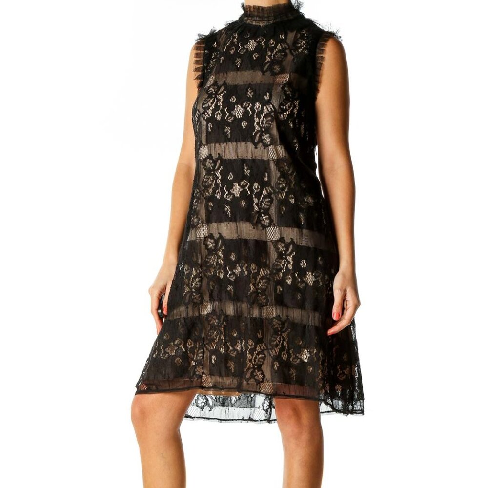 Max Studio Black Lace Chic Dress - Picture 2 of 3